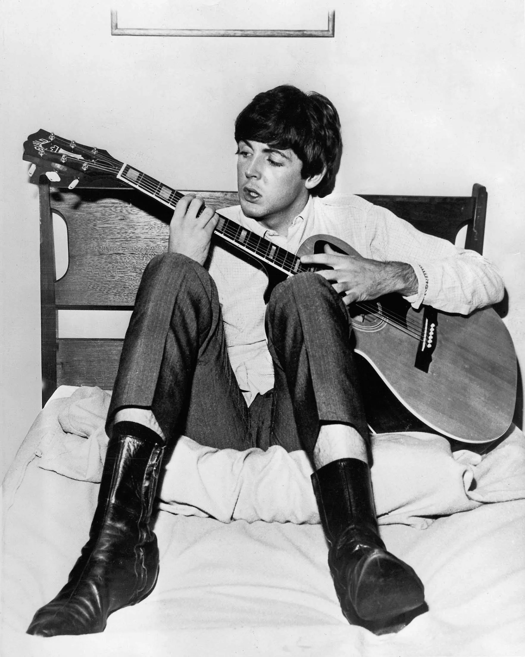 Vintage microphone evoking The Beatles' early club performances