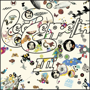Led Zeppelin III album cover — rotating wheel with nature imagery