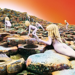 Houses of the Holy album cover — naked children climbing Giant's Causeway